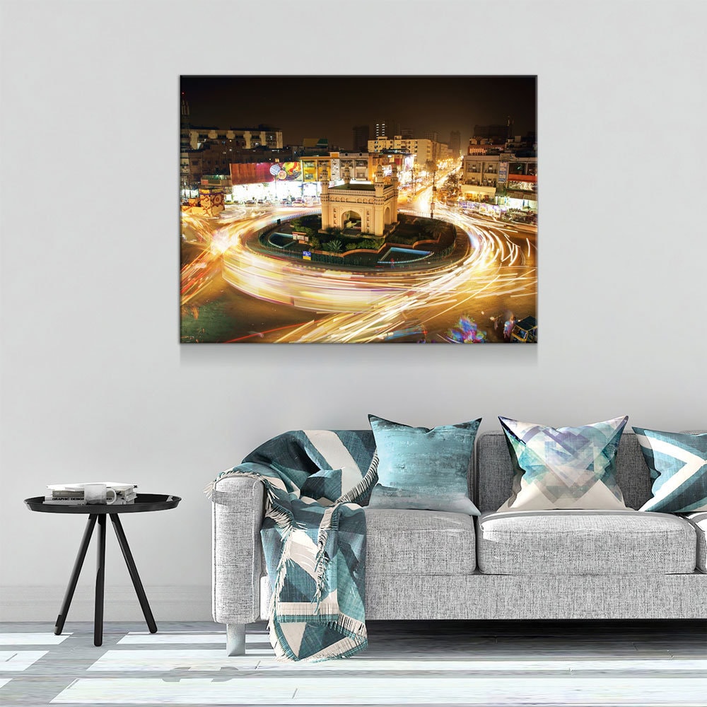 Bahadurabad Chowrangi Karachi Landmark Canvas Art