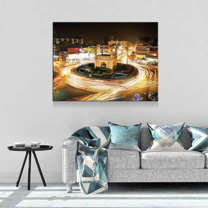 Bahadurabad Chowrangi Karachi Landmark Canvas Art