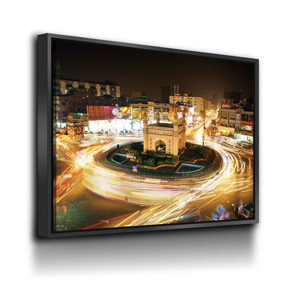 Bahadurabad Chowrangi Karachi Landmark Canvas Art