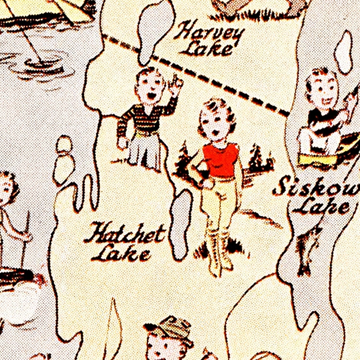 Vintage Map of Isle Royale National Park, Michigan, 1936
