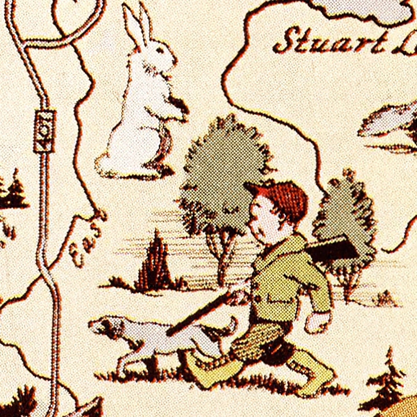 Vintage Map of Luce County, Michigan, 1936