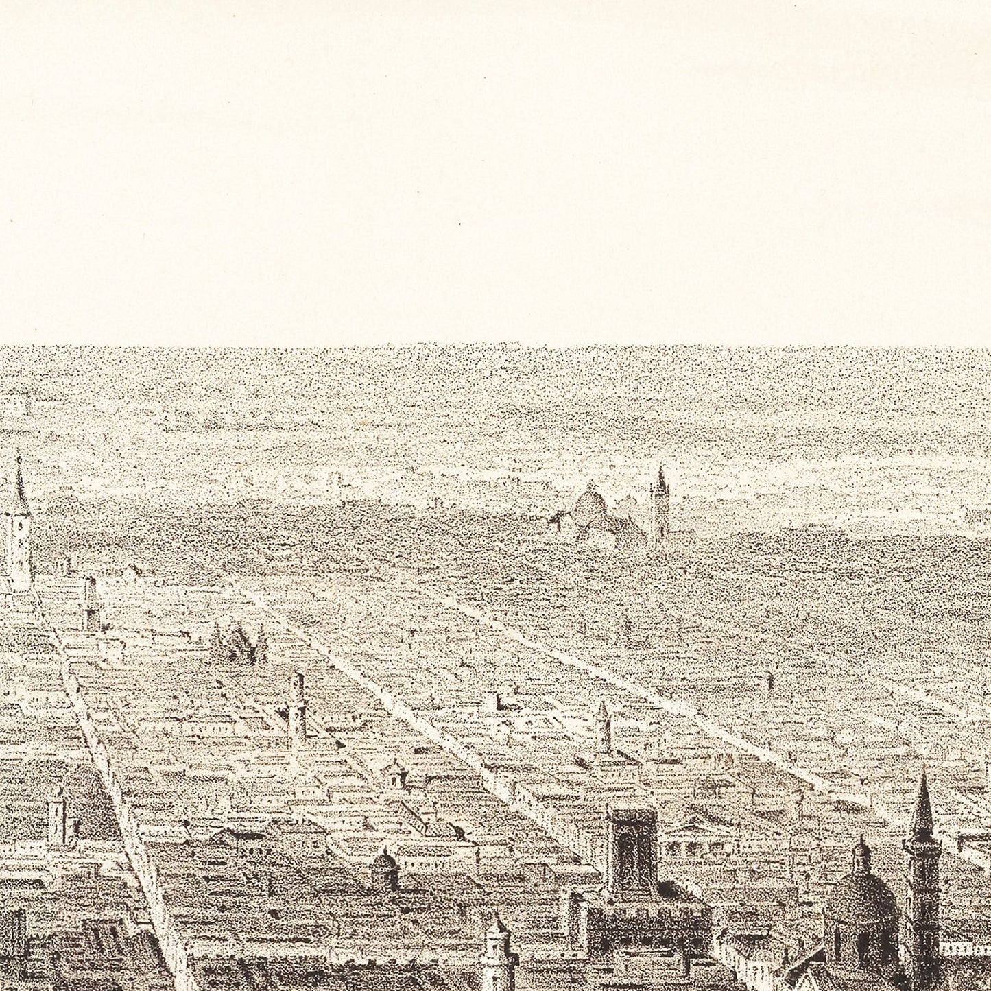 Vintage Map of Buenos Aires, Argentina 1880