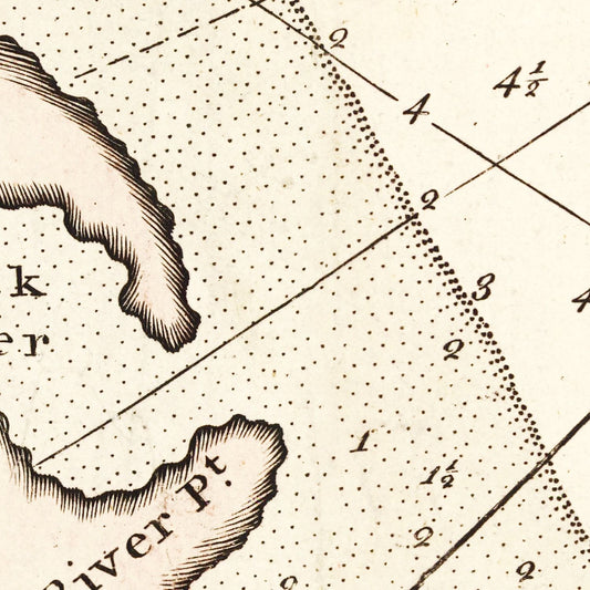 Vintage Map of Virginia, 1742