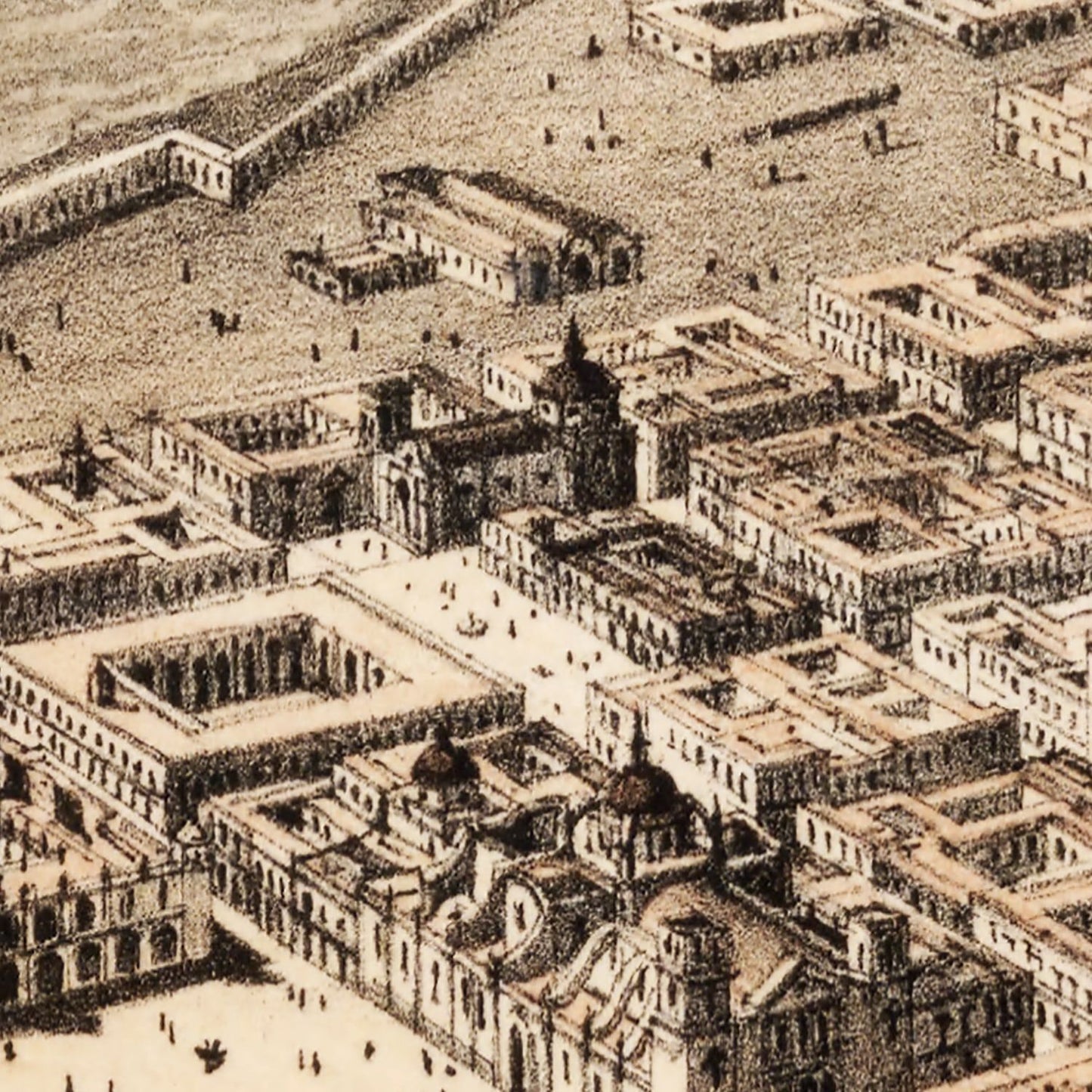 Vintage Map of Veracruz, Mexico, 1862
