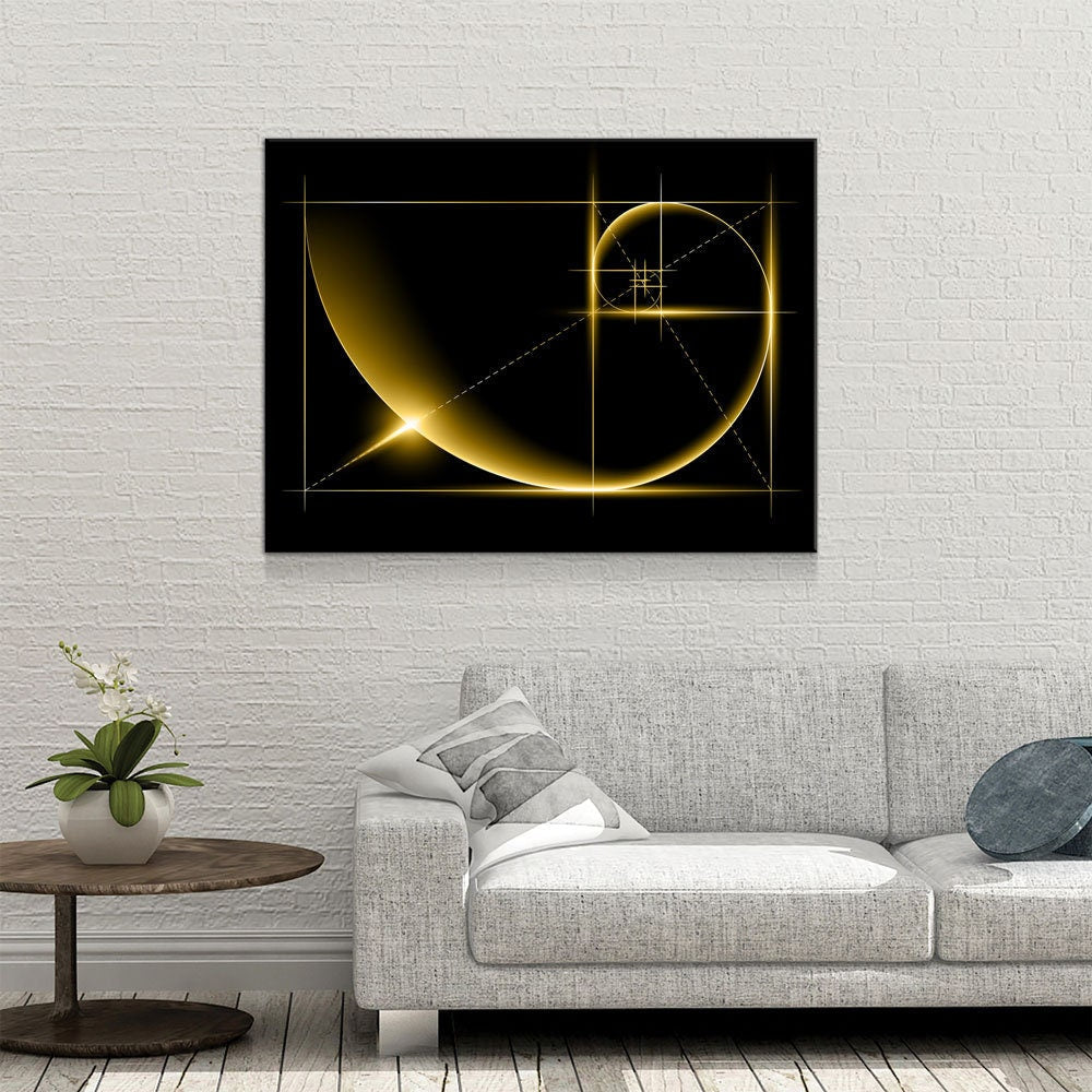 Fibonacci Golden Ratio Canvas Wall Art