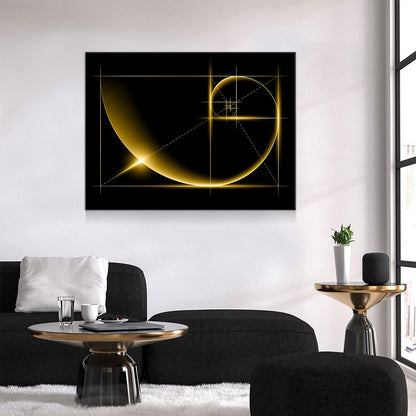 Fibonacci Golden Ratio Canvas Wall Art