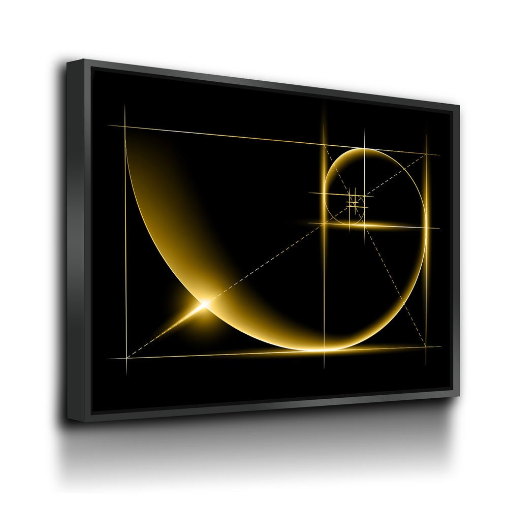 Fibonacci Golden Ratio Canvas Wall Art