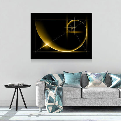 Fibonacci Golden Ratio Canvas Wall Art