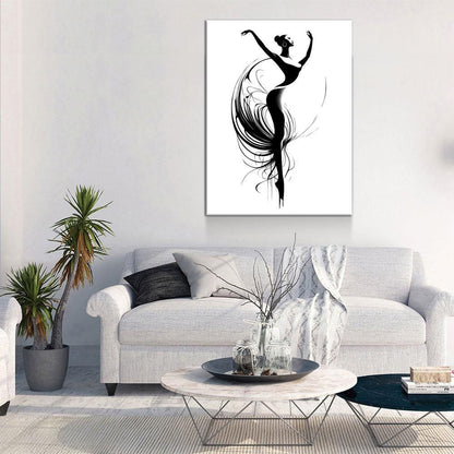 The Dancer Minimalist Canvas Wall Art