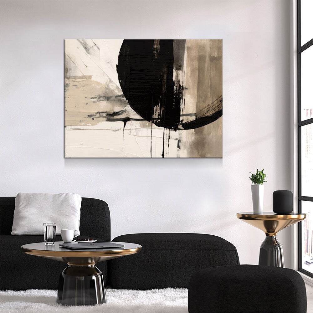 Japandi Style Canvas Wall Art, Minimalist Zen Decor