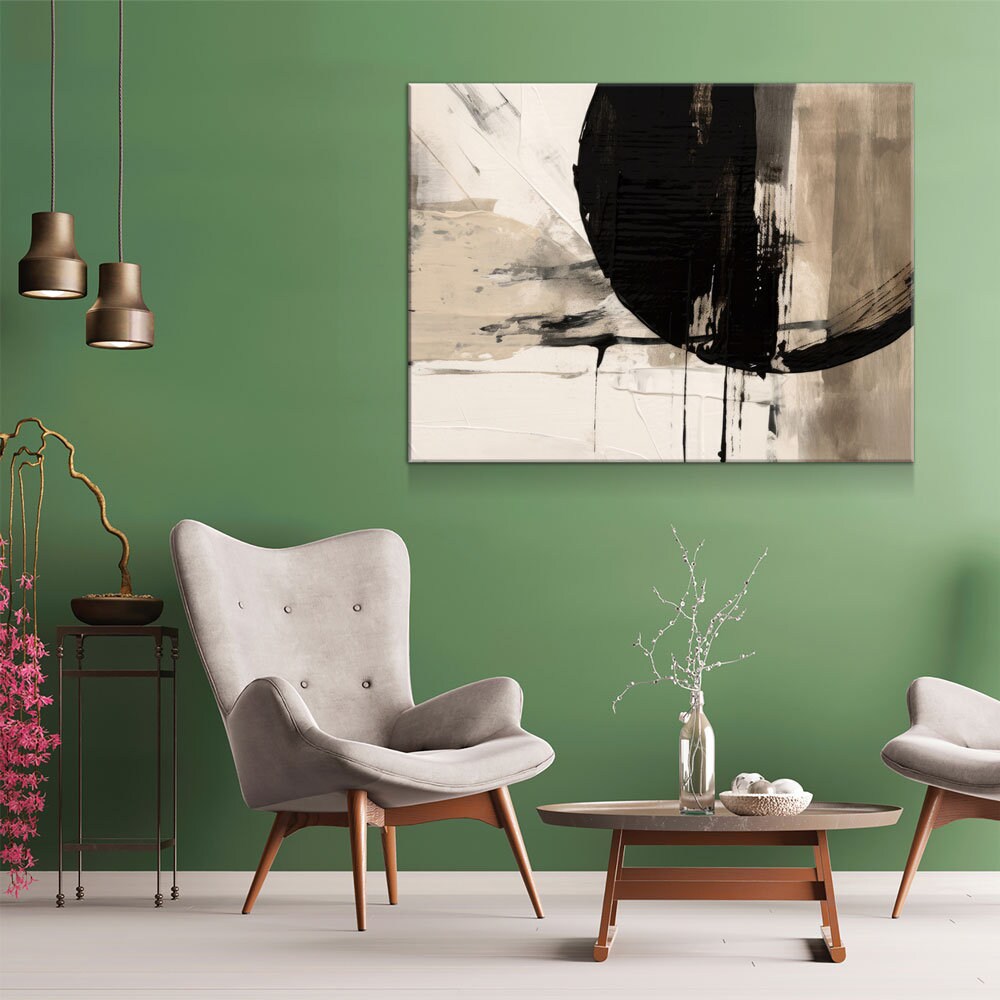 Japandi Style Canvas Wall Art, Minimalist Zen Decor