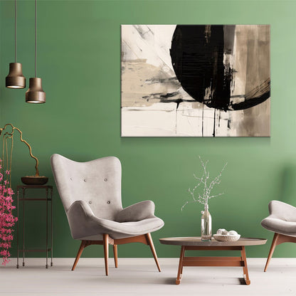 Japandi Style Canvas Wall Art, Minimalist Zen Decor