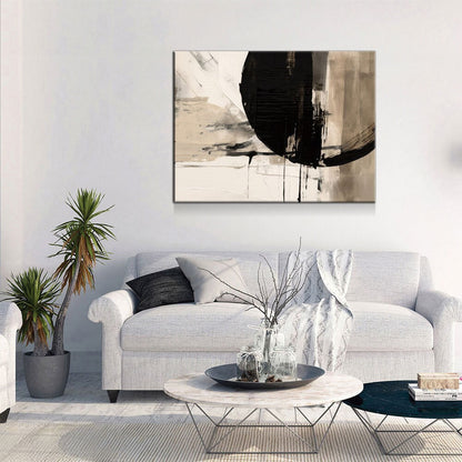 Japandi Style Canvas Wall Art, Minimalist Zen Decor