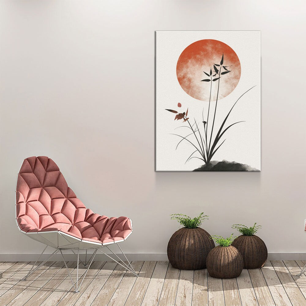 Japandi Minimalist Style Canvas Wall Art
