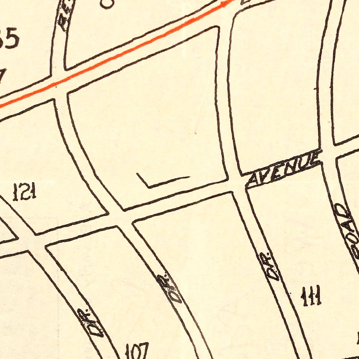 Vintage Street Map of Beverly Hills, California, 1926
