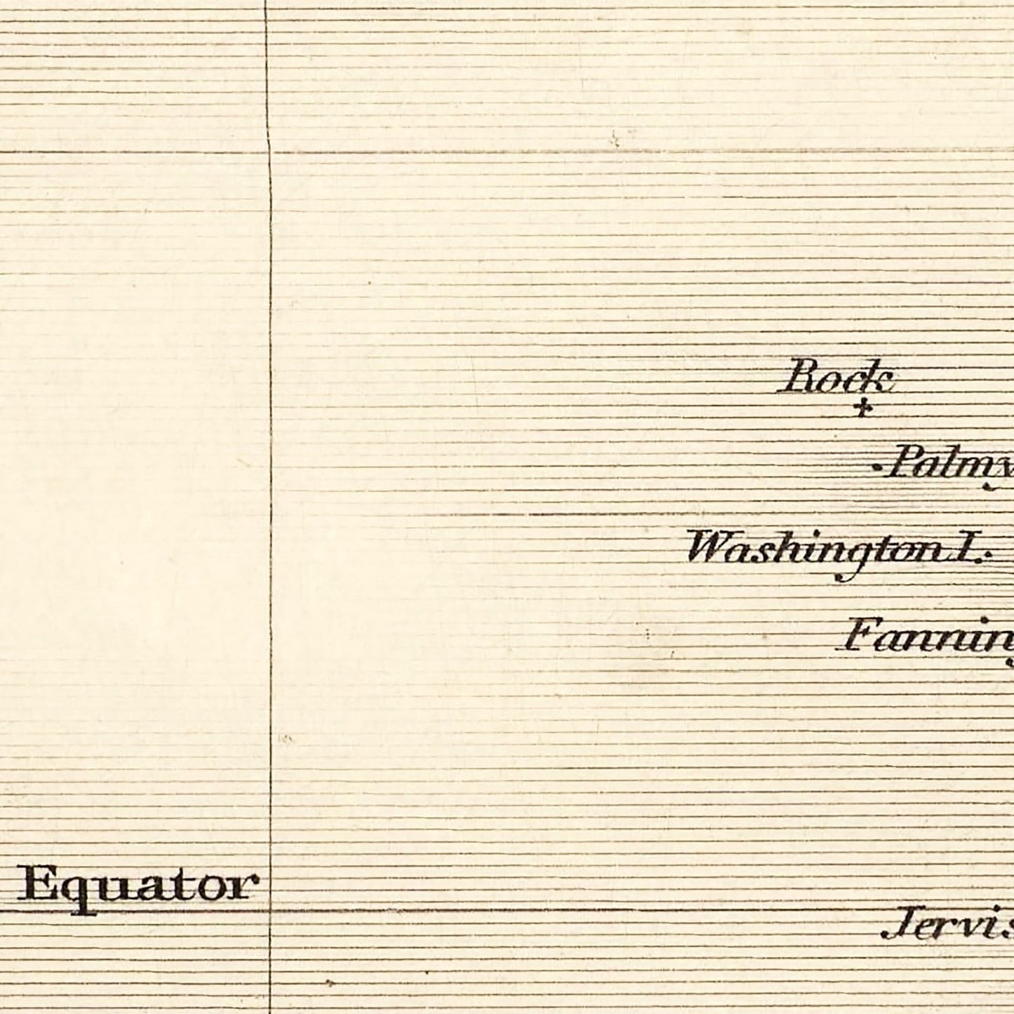 Vintage Map of Polynesia & Pacific Islands, 1851