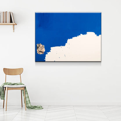 Untitled Blue Modern Abstract Canvas Wall Art