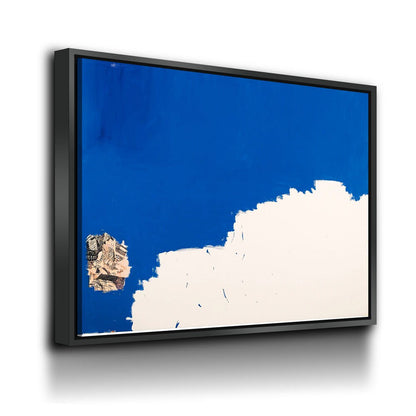 Untitled Blue Modern Abstract Canvas Wall Art