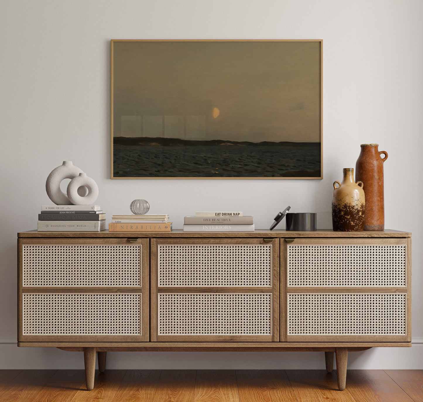 Moonrise Over Quiet Waters