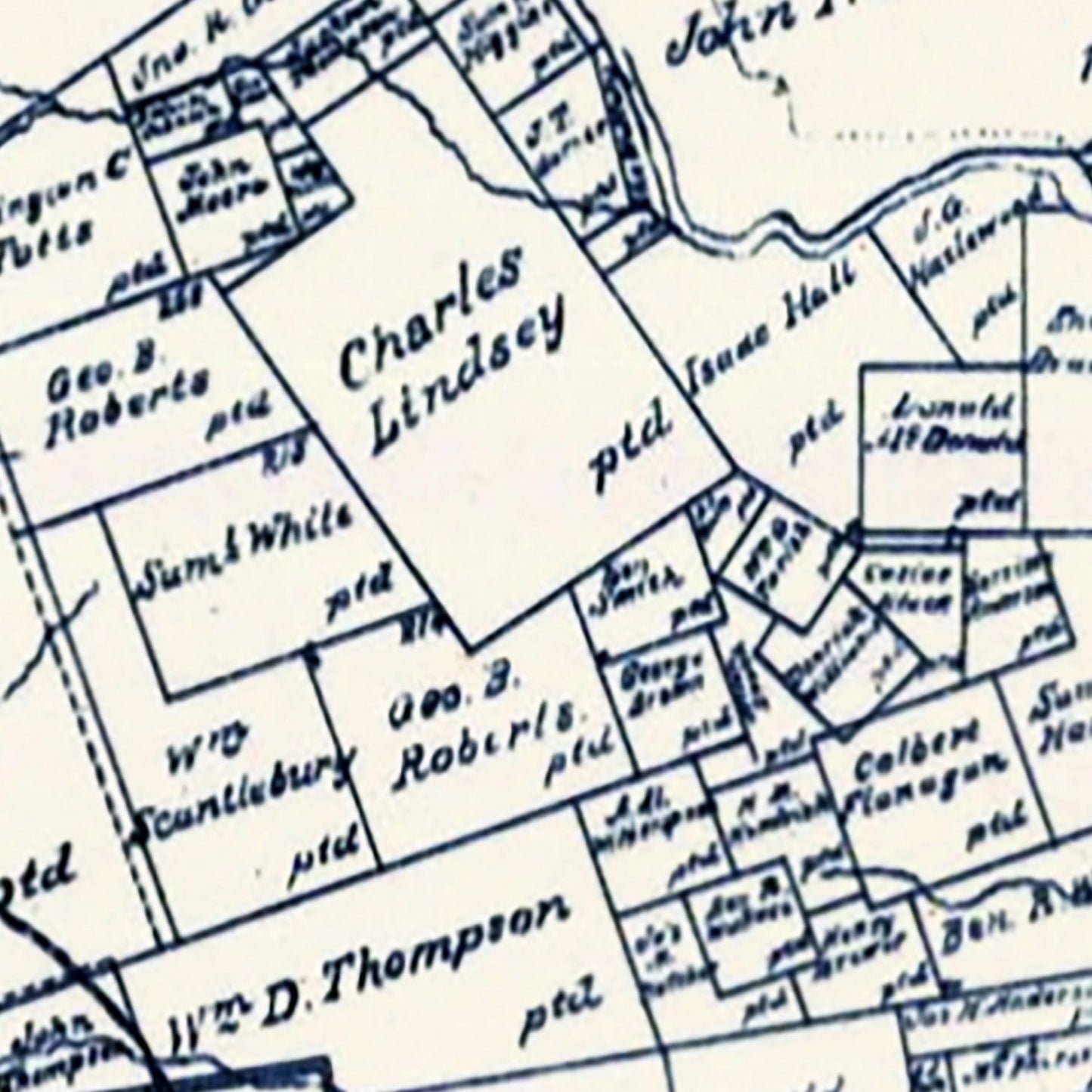 Vintage Map of Panola County, Texas, 1897