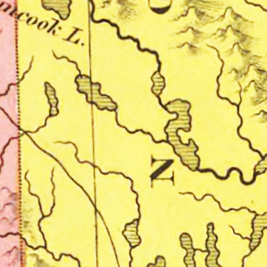 Vintage Map of Maine, 1831 II
