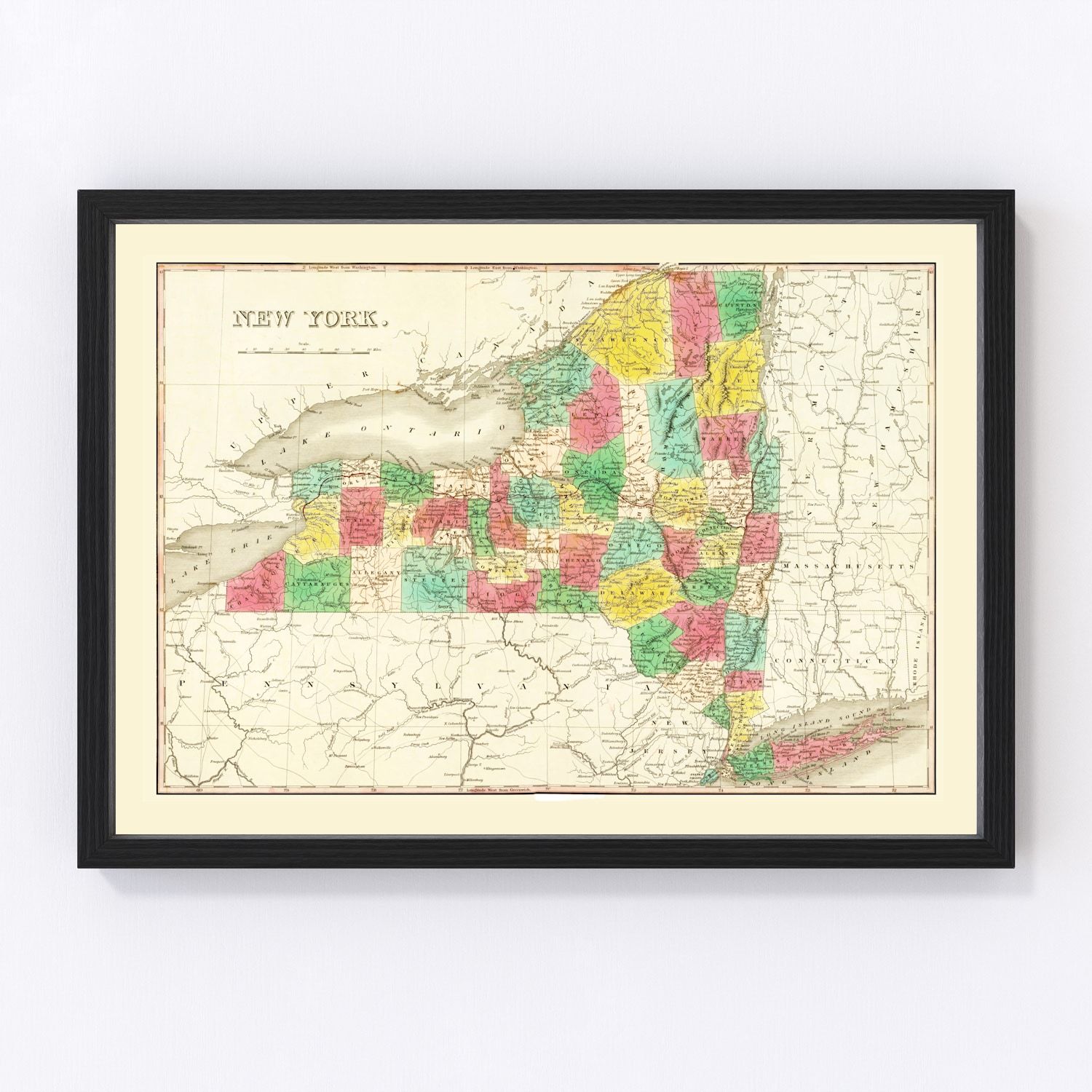 Vintage map of New York, 1831
