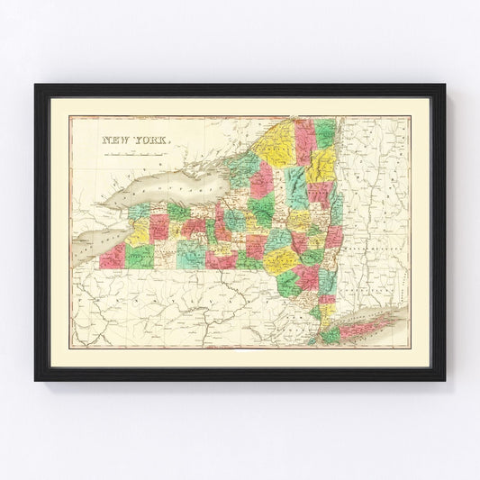 Vintage map of New York, 1831