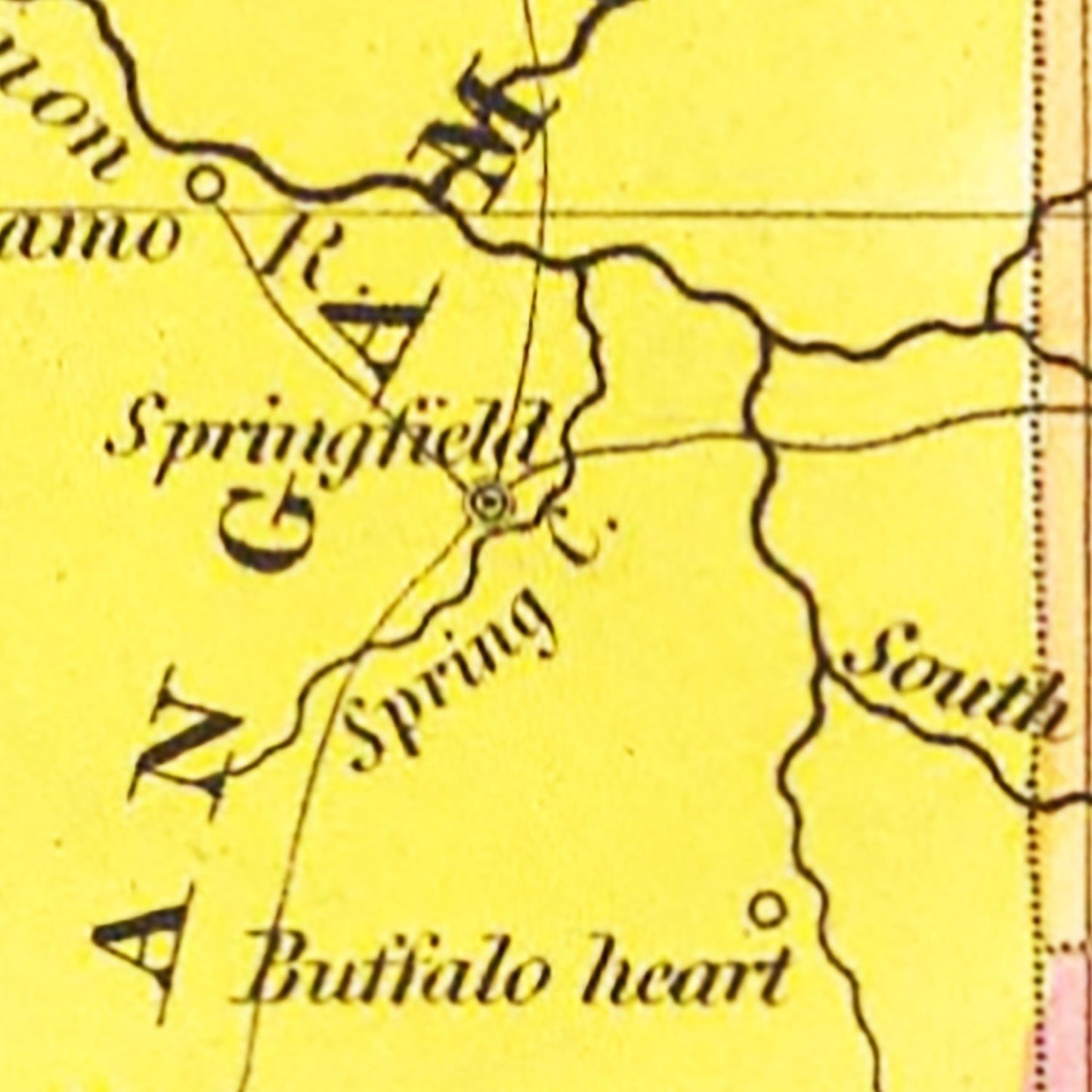 Vintage Map of Illinois, 1831