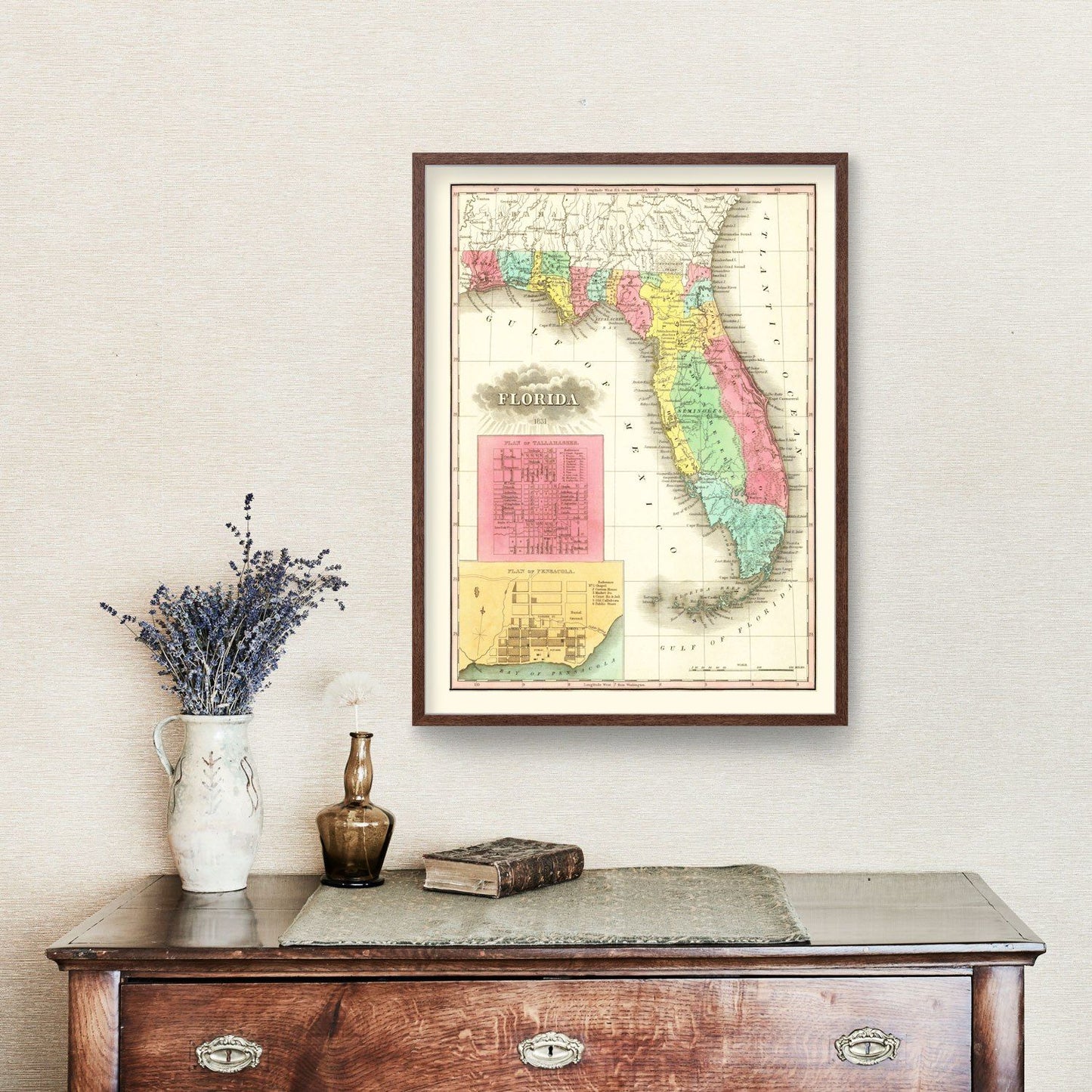 Vintage Map of Florida, 1831