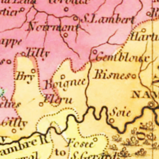 Vintage Map of Netherlands, 1831
