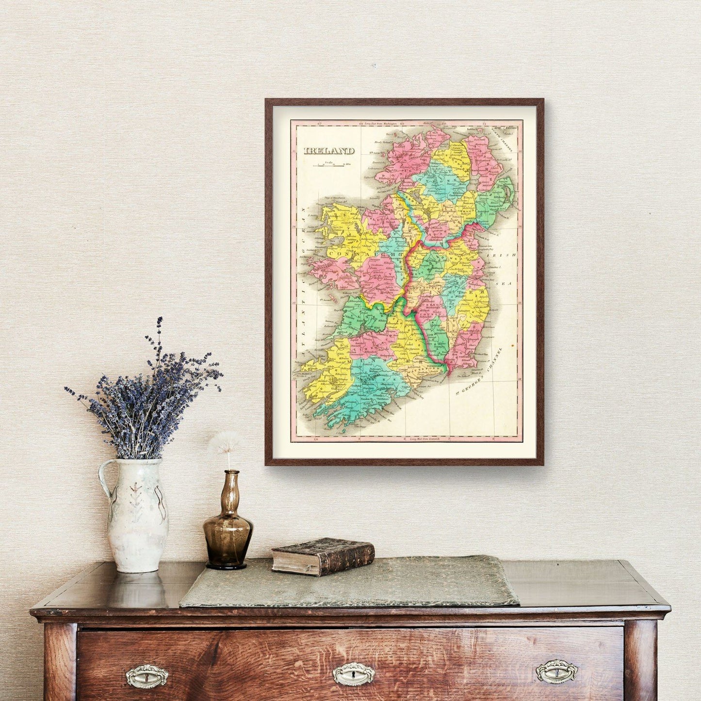 Vintage Map of Ireland, 1831