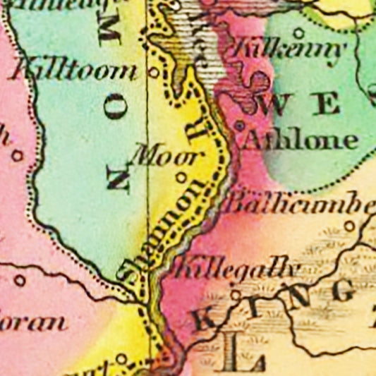 Vintage Map of Ireland, 1831