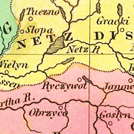 Vintage Map of Prussia, 1831