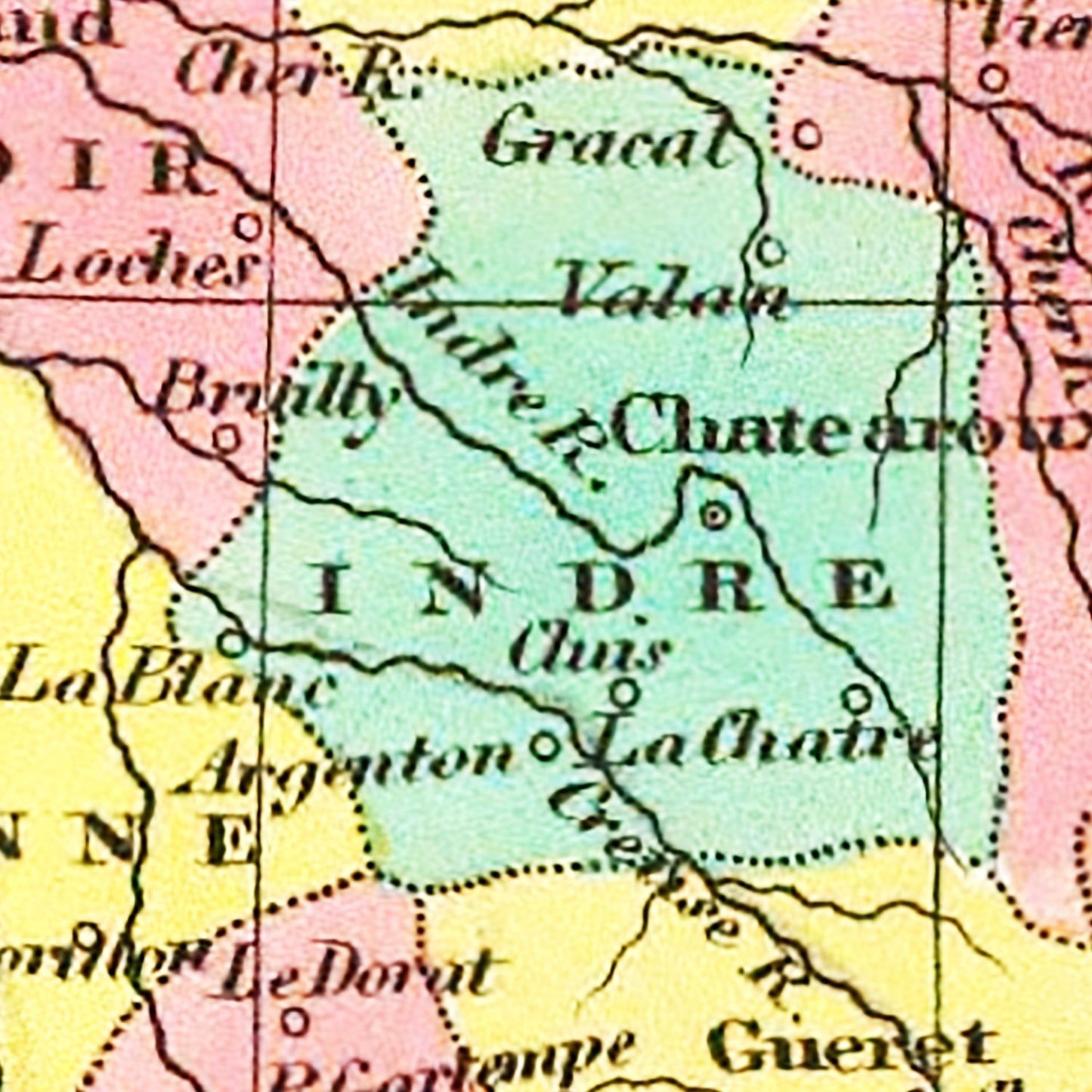 Old Map of France by Departments, 1831
