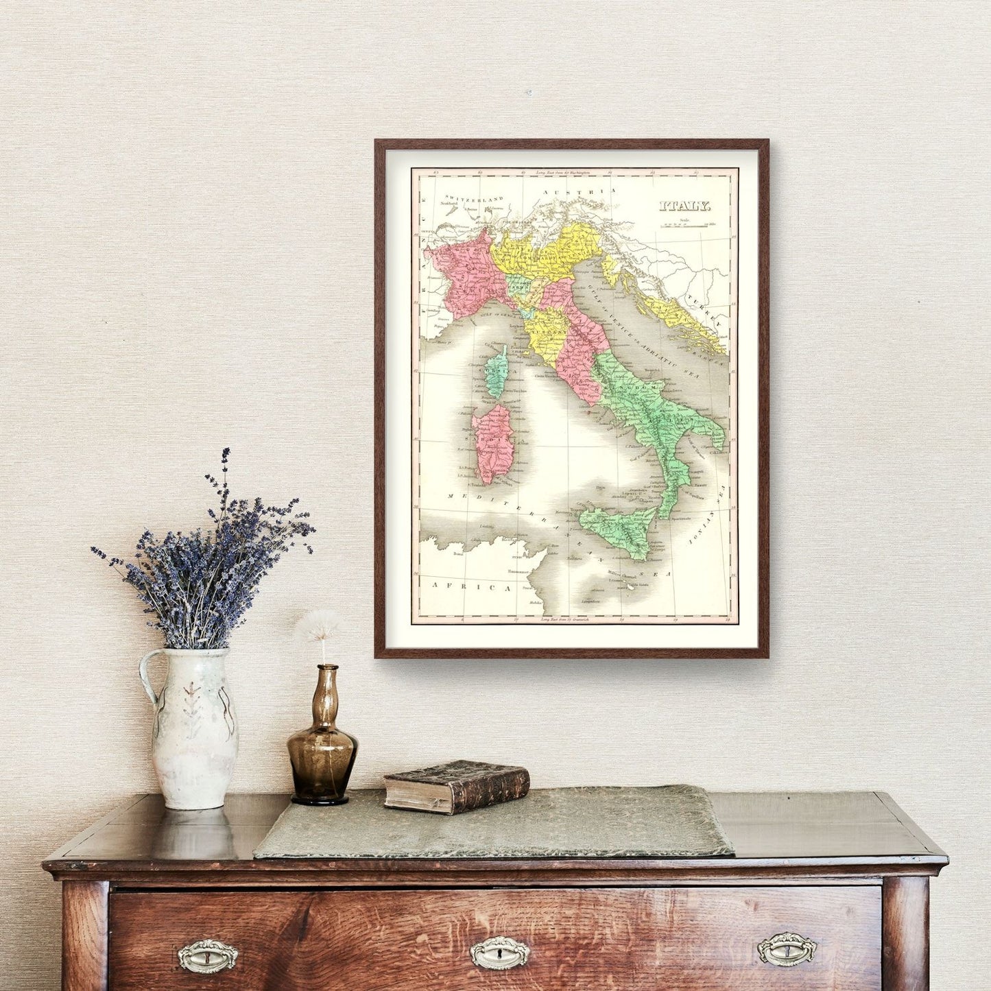 Vintage Map of Italy, 1831