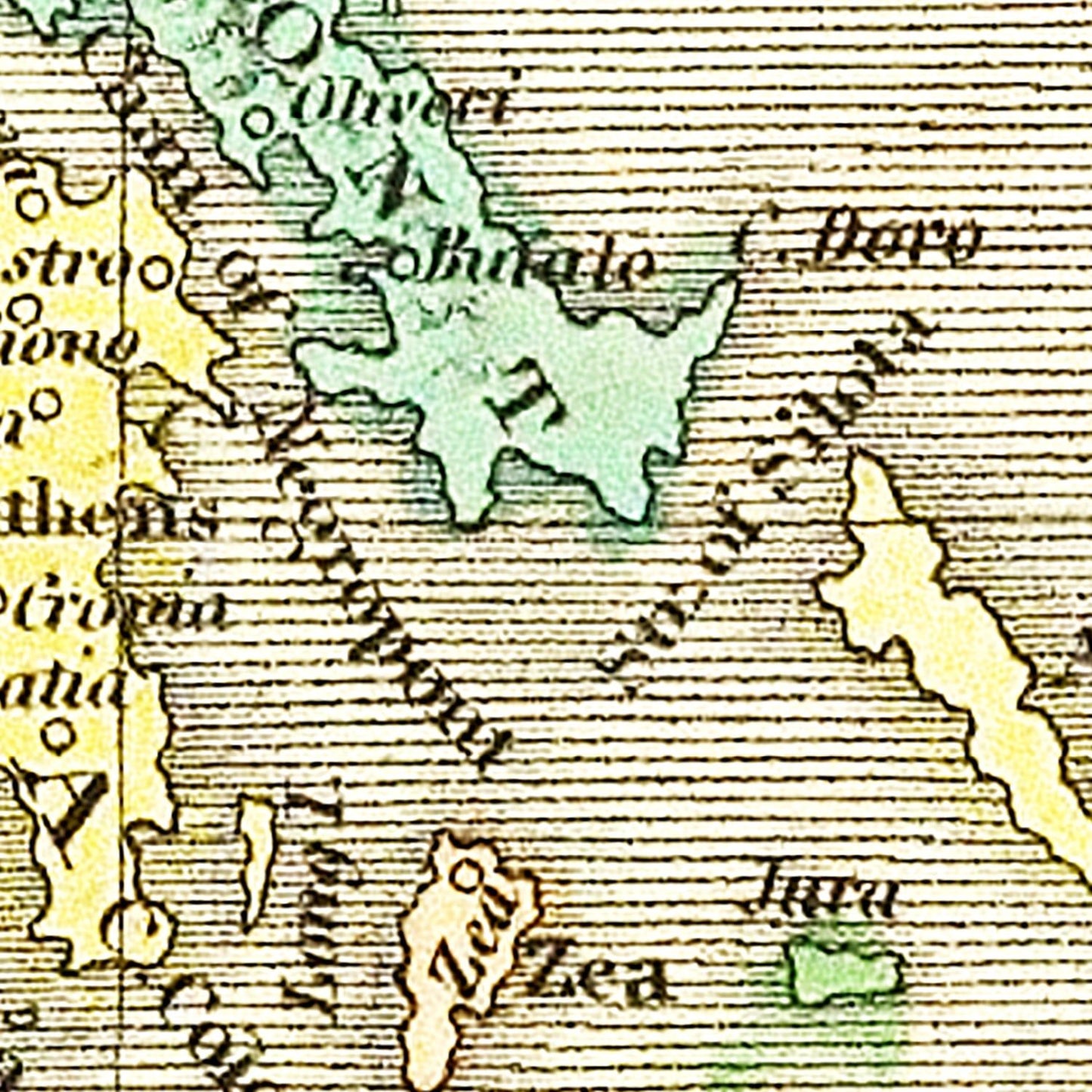 Vintage Map of Greece, 1831
