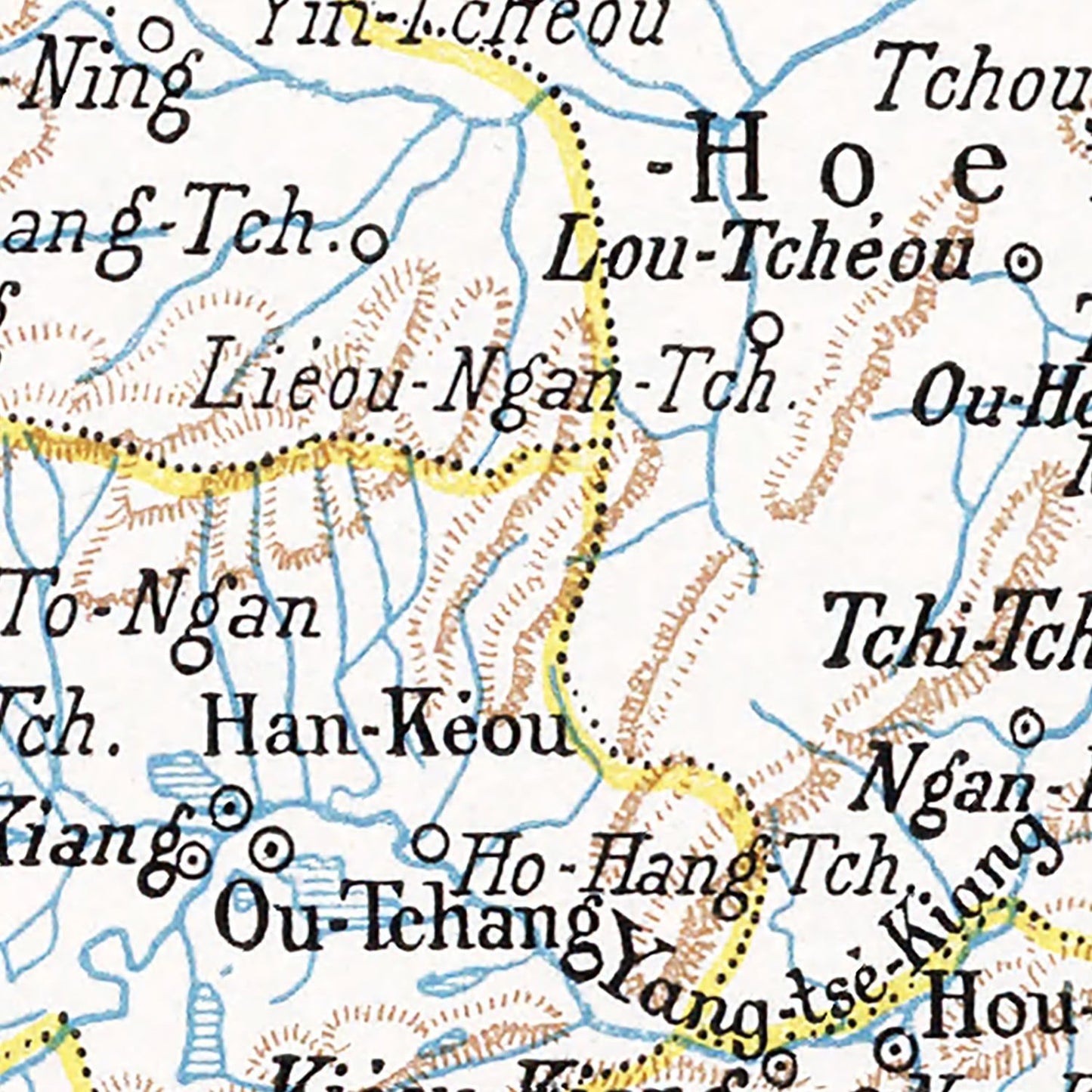 Vintage Map of China, 1900