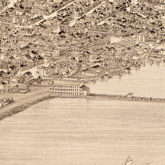 Vintage Map of Geneva, New York, 1893