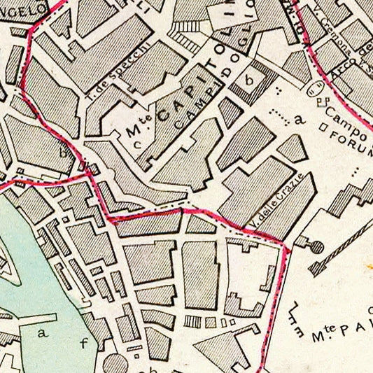 Vintage Map of Stockholm, Sweden, 1838