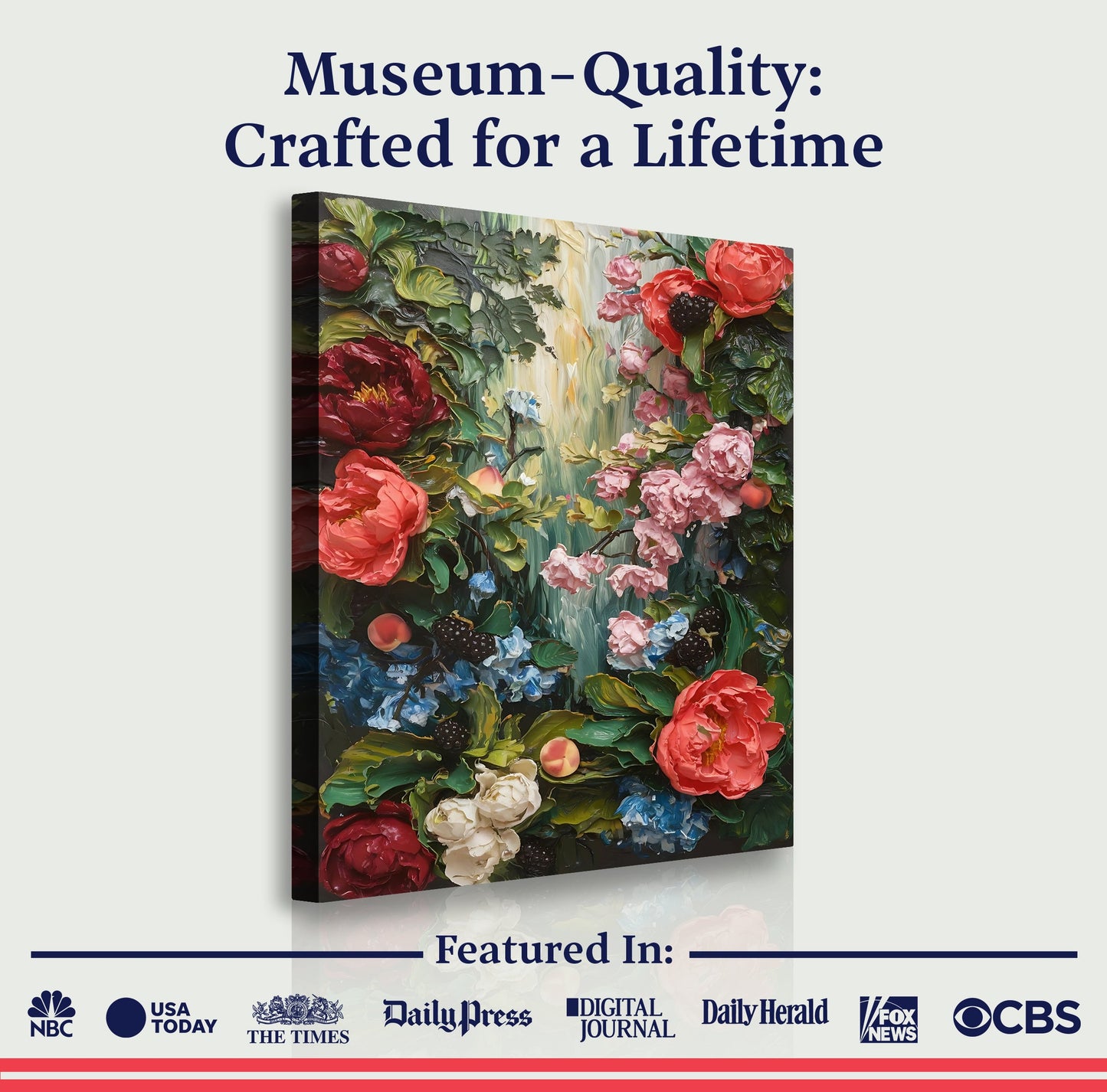 Garden Floral Canvas Wall Art