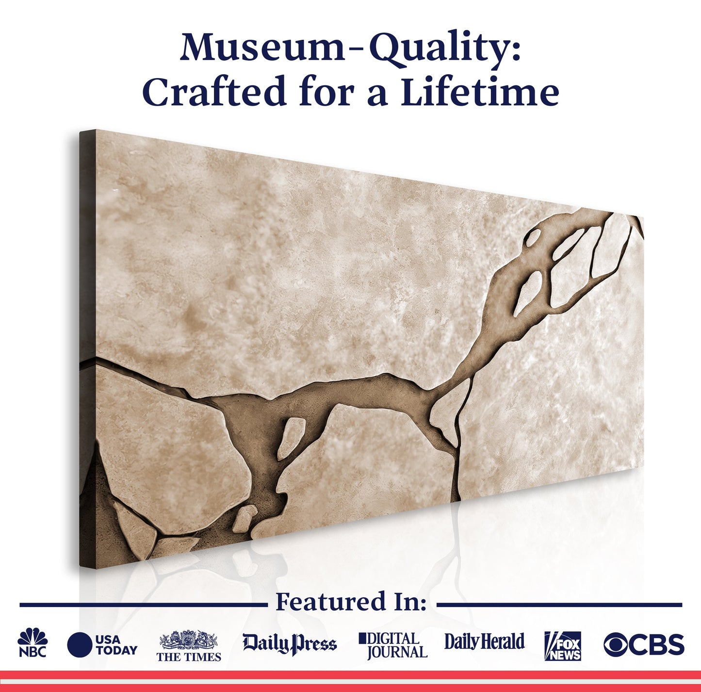 Muddy Abstract Canvas Wall Art