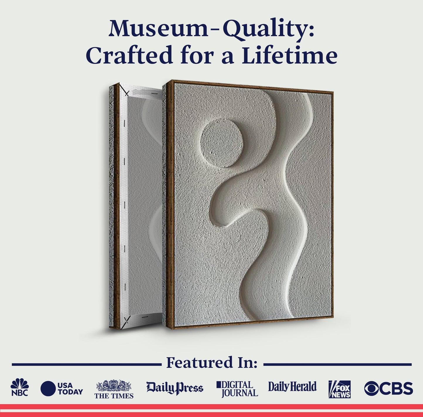 Midcentury Curves Abstract Canvas Wall Art