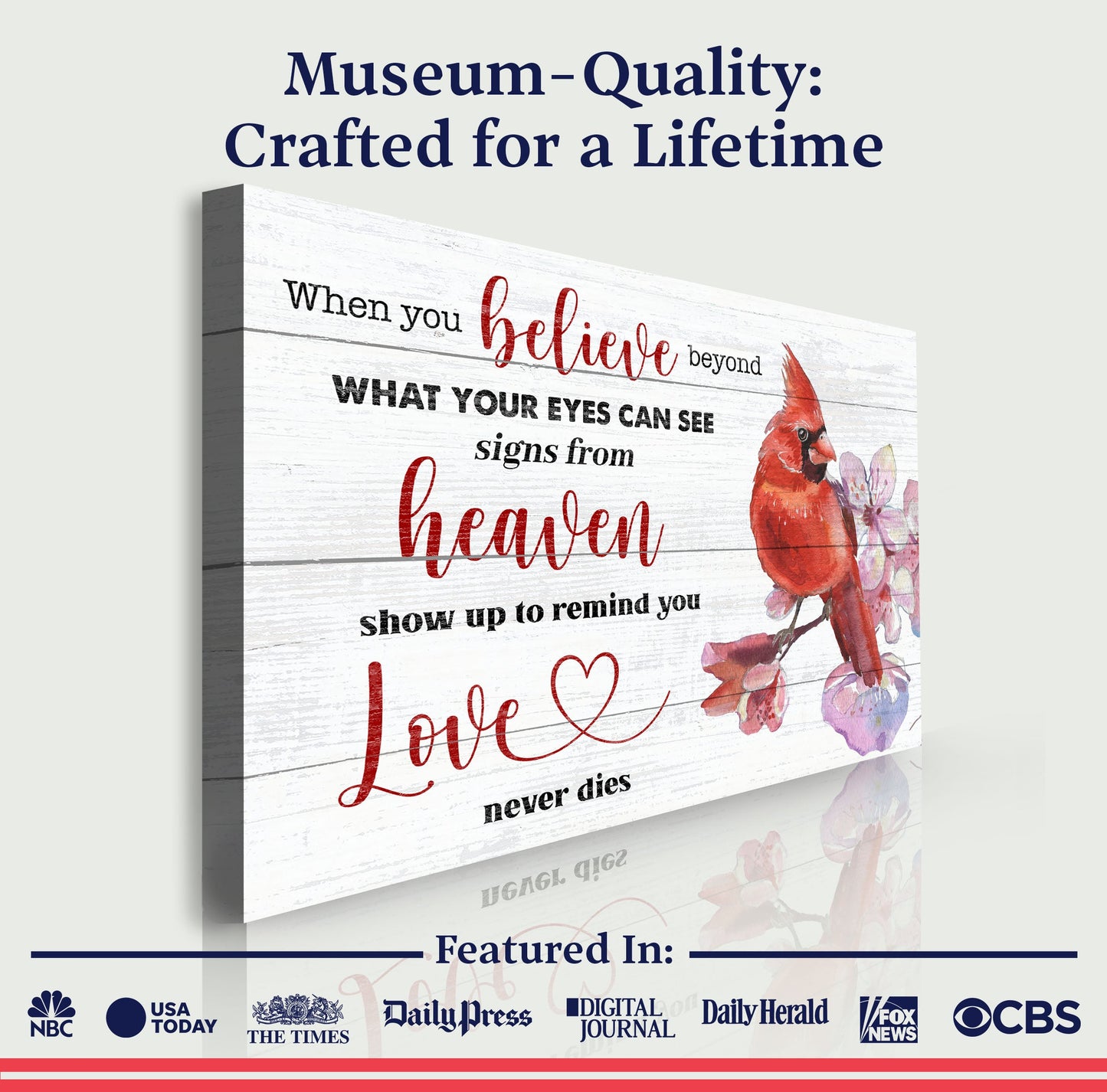 When You Believe Beyond Faith Canvas Sign