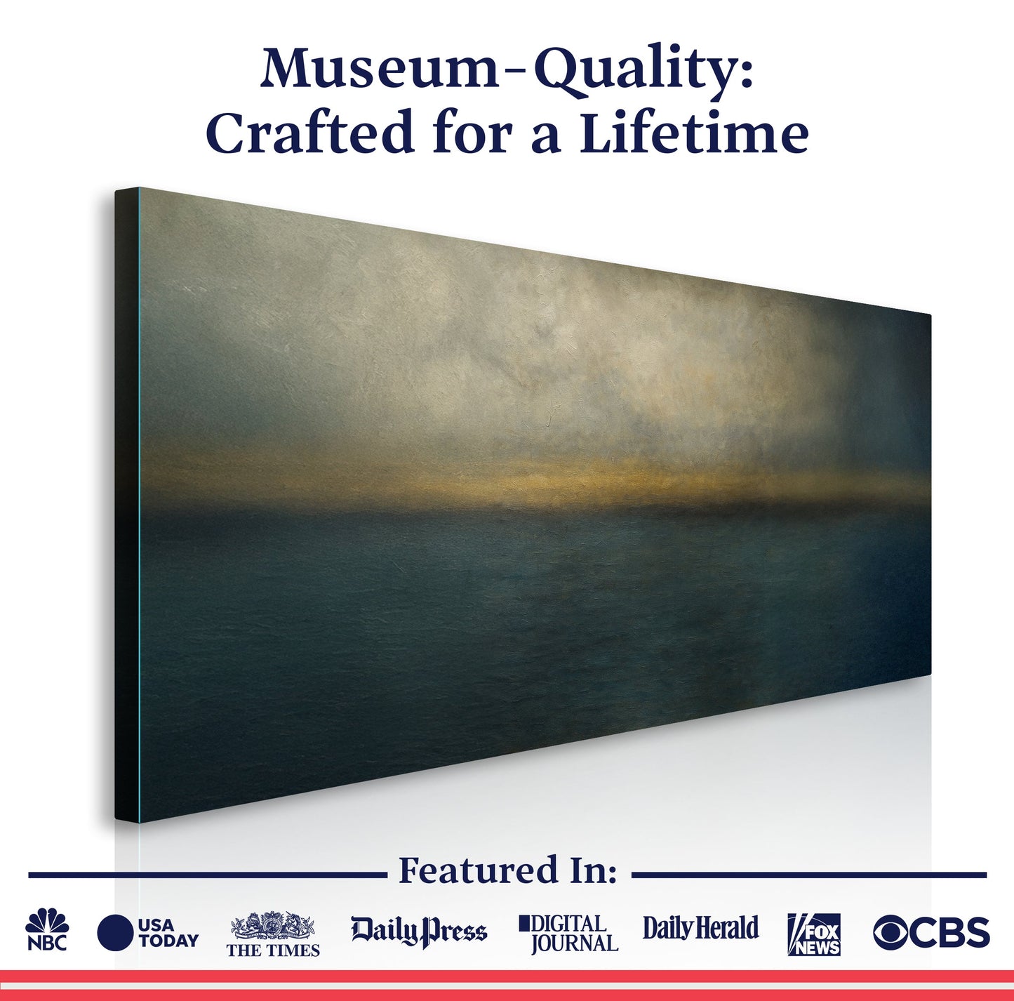Waterscape Abstract Canvas Wall Art