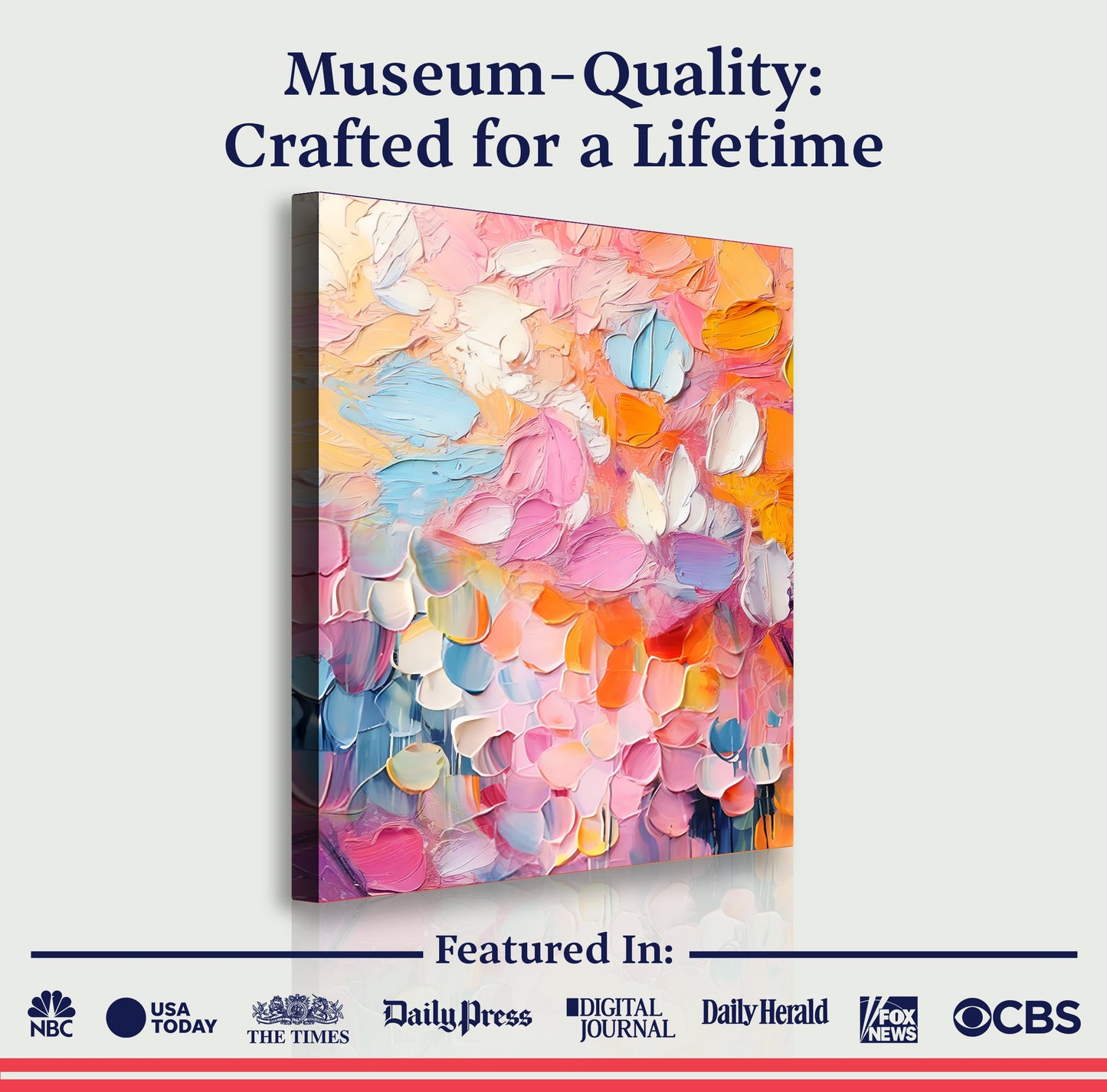 Blooming Rhapsody Abstract Canvas Wall Art