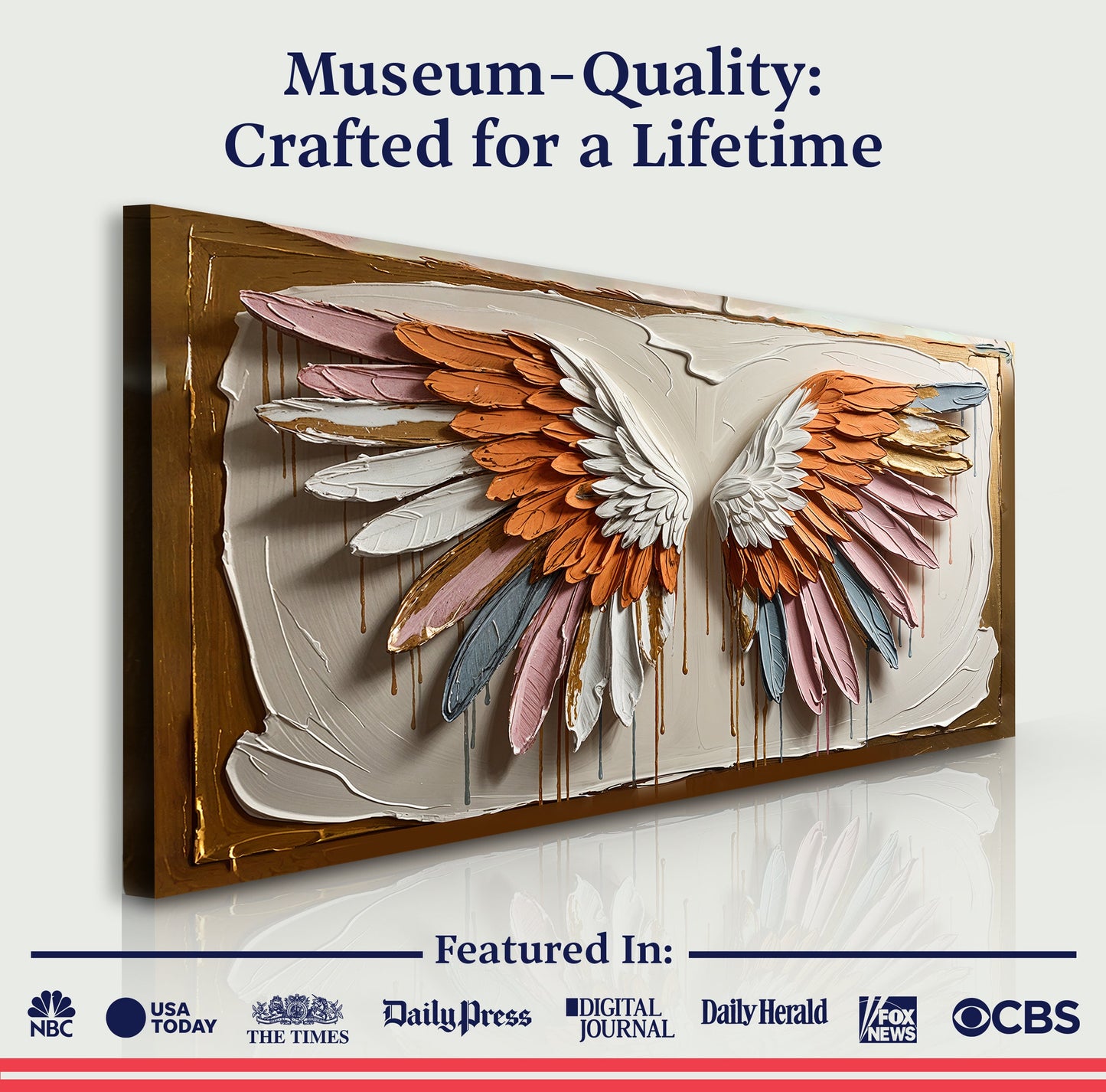 Angelic Wings Canvas Wall Art