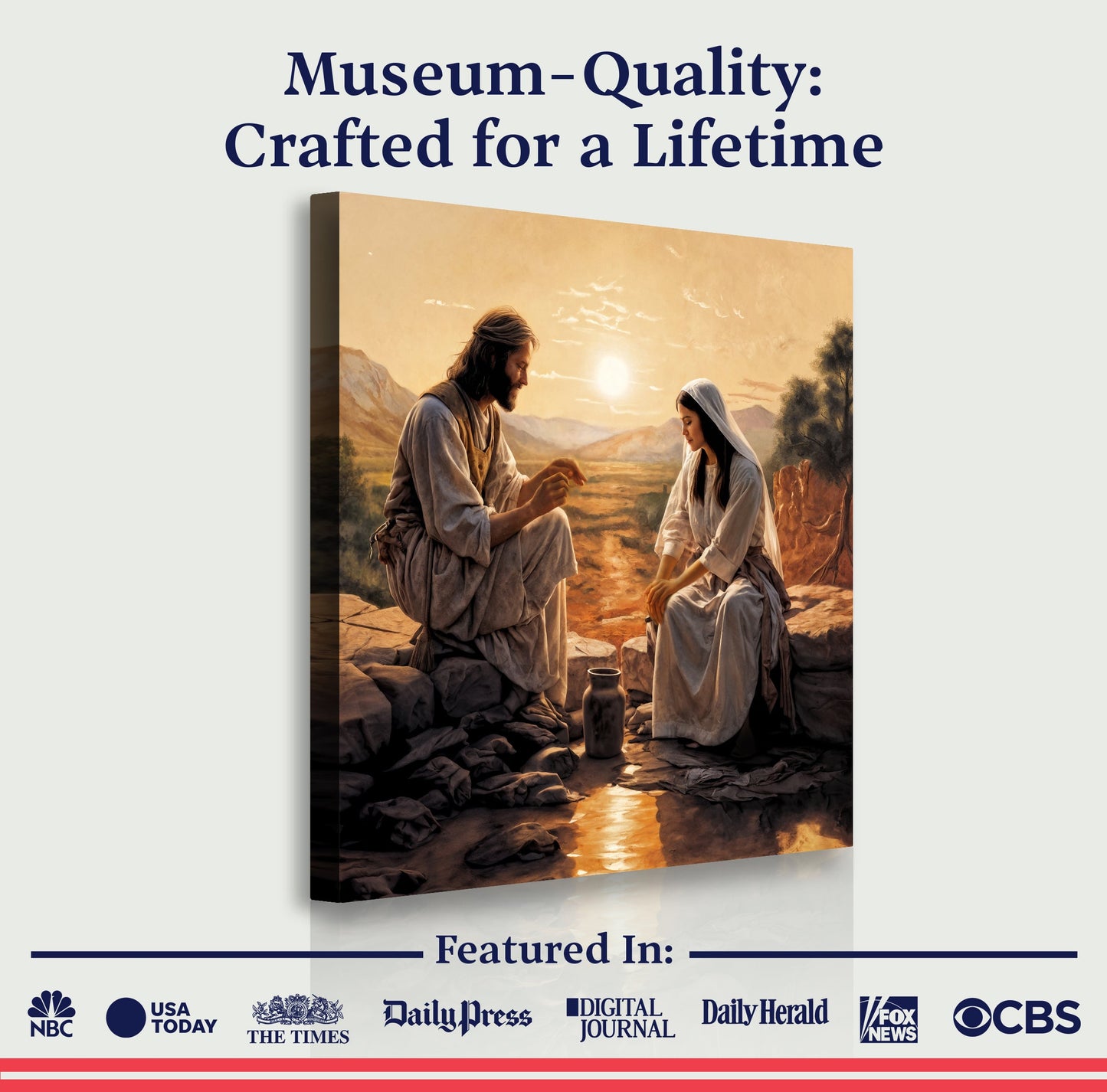 Samaritan at the Well Faith Canvas Wall Art III