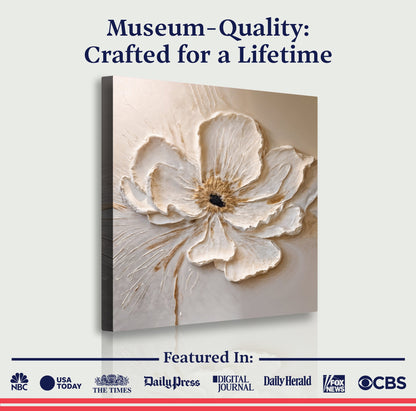 Square Floral Canvas Wall Art