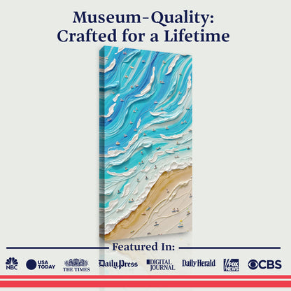 Beach Days Coastal Canvas Wall Art IV