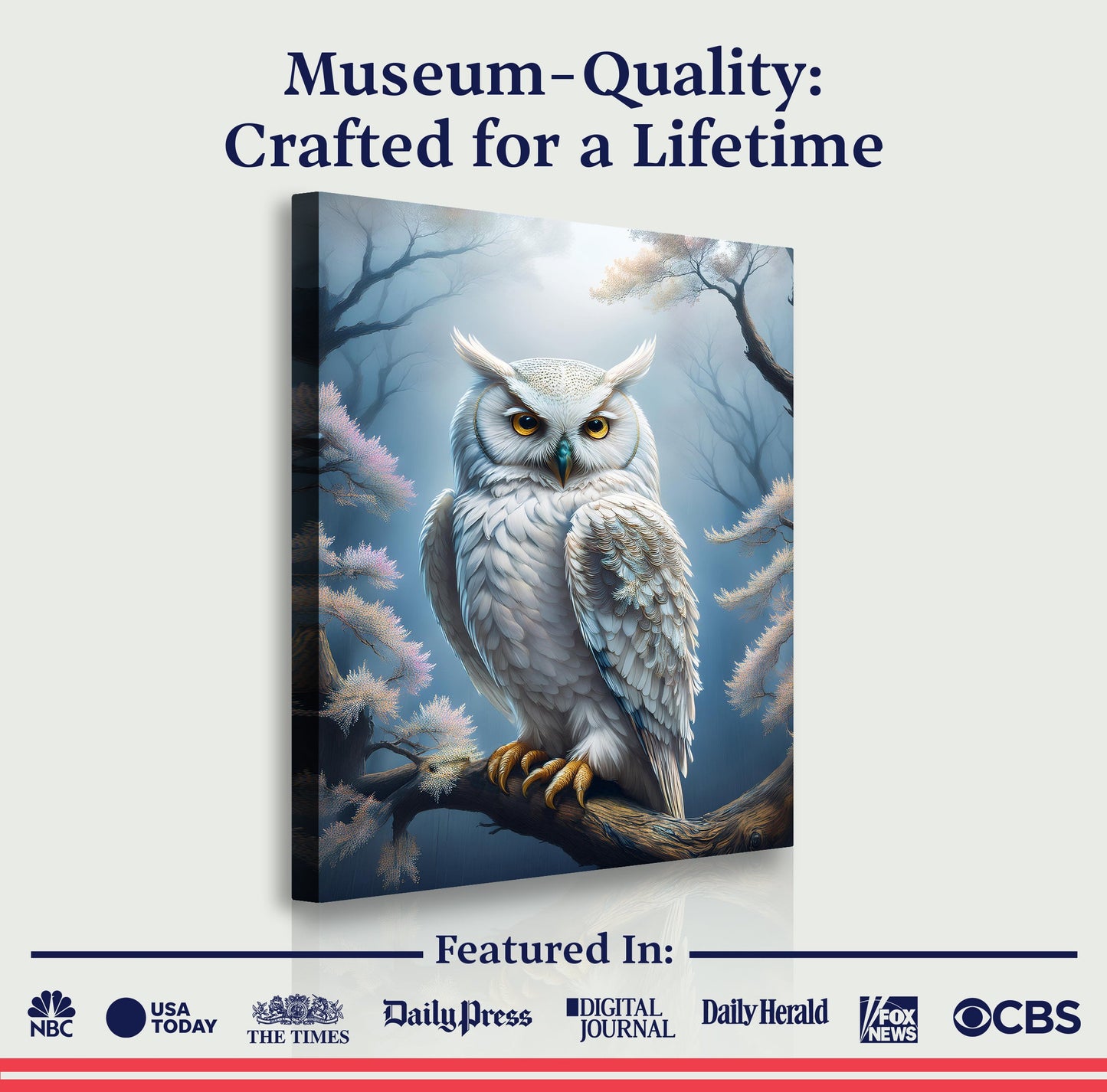 Owl Wall Art Canvas Print